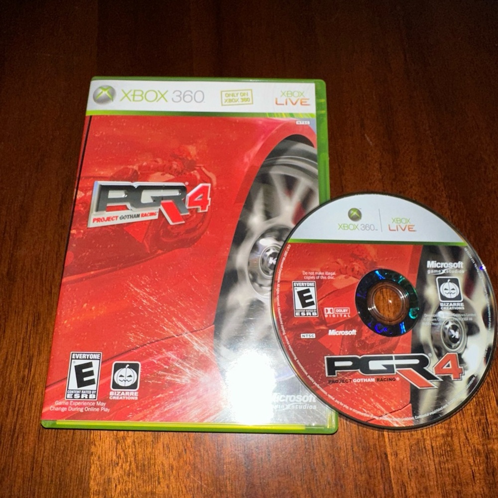 360 PGR 4 Racing Game - Red Cover